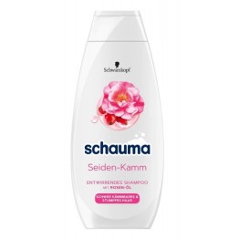 SCHAUMA SEIDEN KAMM ROSEN ÖL maitinamasis šampūnas 400 ml